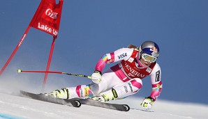 Lindsey Vonn zeigte sich im zweiten Training verbessert