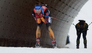 Im Weltcup ist Simon Schempp mit 78 Punkten Rücksatnd auf Martin Fourcade Zweiter