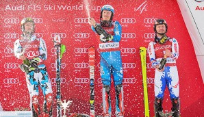 Marcel Hirscher triumphiert beim Riesenslalom in Alta Badia