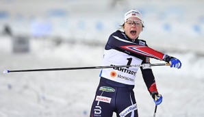 Maiken Caspersen Falla schnappte sich im Springt die Goldmedaille