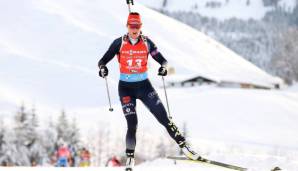 Die aktuell vielleicht beste deutsche Biathletin: Denise Herrmann. Beim Einzelrennen heute wird sie als Achte starten.