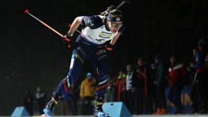 Julia Simon will heute bei der WM in Nove Mesto ihre dritte Goldmedaille gewinnen.