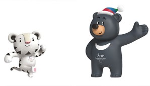 So sehen sie aus, die Maskottchen für die Spiele 2018 in Pyeongchang