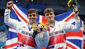 Thomas Daley hat mit Matty Lee das Synchronspringen vom Turm gewonnen.