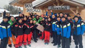 Die chinesische Trainingsgruppe in Garmisch