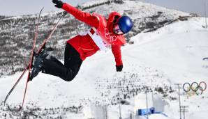 Eileen Gu in der Qualifikation auf der Halfpipe.