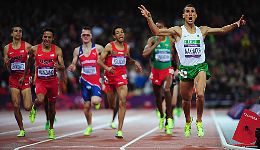 Makhloufi jubelte schon auf der Ziellinie: Gold geht nach Algerien