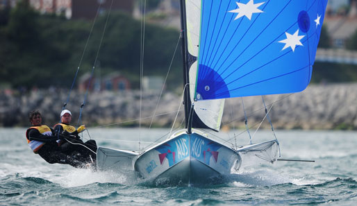 Das australische Duo Belcher/Page sicherte sich den Olympiasieg in der 470er-Klasse