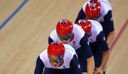 Edward Clancy, Geraint Thomas, Steven Burke und Peter Kennaugh brachen den Weltrekord