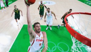 Pau Gasol steht mit seinen Spaniern mittlerweile doch wieder voll im Soll