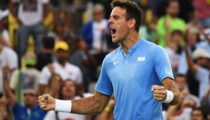 Juan Martin del Potro kämpfte sich in die nächste Runde