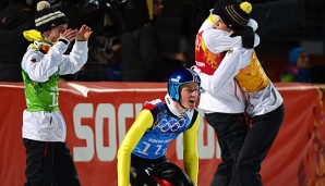 Die deutschen Adler holten Gold im Teamspringen