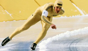 Die Anzugfarbe war Programm: Eric Heiden räumte in Lake Placid fünf Goldmedaillen ab