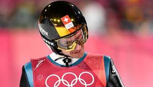 Simon Ammann hatte mit den Wetterverhältnissen in Pyeongchang zu kämpfen.