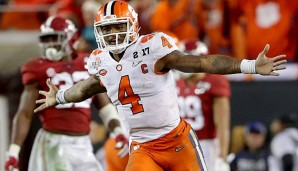 Deshaun Watson überragte mit insgesamt vier Touchdowns gegen Alabama