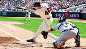 Max Kepler gelangen zwei Extra-Basehits am Jackie Robinson Day