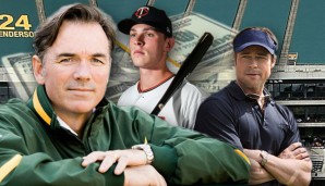 Billy Beane (l.) gilt als Moneyball-Pionier und ist von Max Kepler begeistert