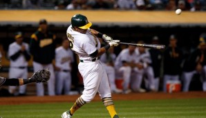 Khris Davis gelang der Game-Winning Hit gegen die New York Yankees