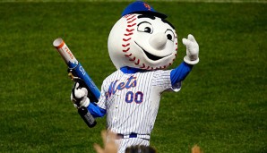 Mr. Met hat sich im CitiField daneben benommen