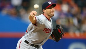 Pitcher Max Scherzer lieferte für die Nationals ein überragendes Spiel ab