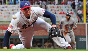 Freddie Freeman pendelt zwischen erster und dritter Base für die Braves