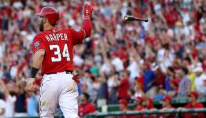 Washington Nationals: Right Fielder Bryce Harper - Bevor er sich im August das Knie überstreckte, scorten die Nats 5,4 Runs pro Spiel mit einem OPS von .811, während Harpers Absenz waren es nur noch 4,1 Runs, der OPS-Wert fiel auf .668.