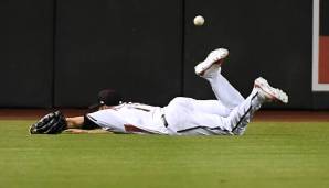 A.J. Pollock war vergeblich nach einem Line Drive gehechtet.