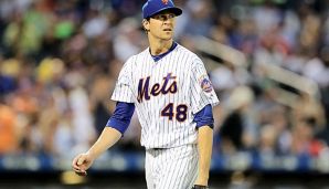 Jacob deGrom musste das Spiel gegen die Braves vorzeitig verlassen.