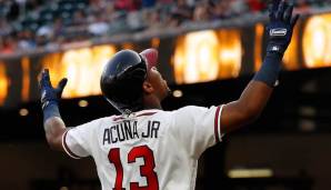 Ronald Acuna Jr. steuert auf den Titel des Rookies des Jahres in der National League zu.