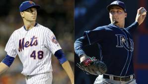 Jacob deGrom und Blake Snell (v.l.) sind zwei Kandidaten für Cy Young Awards in National und American League.