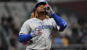 Vladimir Guerrero Jr. hat seine ersten beiden Homeruns in der MLB geschlagen.