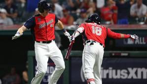 Sam Huff (l.) sorgte für den späten Ausgleich für die American League im All-Star Futures Game der MLB.