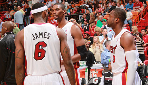 LeBron James, Chris Bosh, Dwyane Wade und Co. kassierten die fünfte Niederlage in Folge