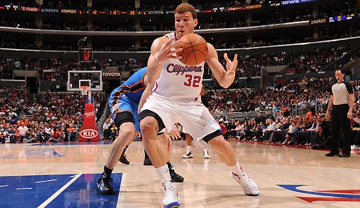 Blake Griffin erzielte beim Sieg der Clippers gegen Oklahoma City 26 Punkte und 16 Rebounds