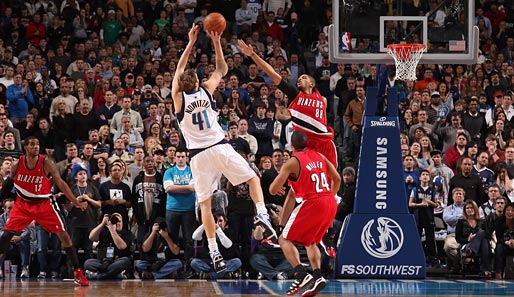 Die Dallas Mavericks gewannen zwei von vier Saisonduellen mit den Portland Trail Blazers