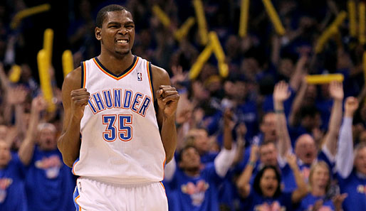 Kevin Durant und die Oklahoma City Thunder zogen in die Conference Finals ein