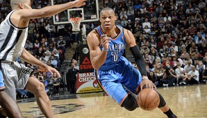 Russell Westbrook war gegen die San Antonio Spurs der überragende Akteur