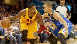 Das Duell zwischen Kyrie Irving und Stephen Curry war bis zum Ende ausgeglichen