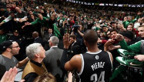 Paul Pierce und Kevin Garnett wurden von den Fans in Boston gefeiert