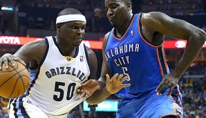 Zach Randolph (l.) und die Memphis Grizzlies haben sich eine 2:1-Führung gesichert