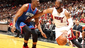 Die Einsatzzeit von Dwyane Wade (r.) wird in den Playoffs wohl kein Limit erhalten