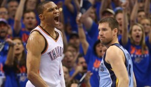 Russell Westbrook verhalf seinen Thunder zum Sieg über die Grizzlies