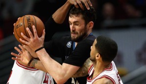 Kevin Love (M.) zählt zu den besten Reboundern der NBA