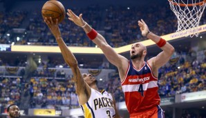 Marcin Gortat (r.) wechselte 2013 aus Phoenix zu den Wizards