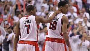 Kyle Lowry und DeMar DeRozan bilden auch in der nächsten Saison den Backcourt der Raptors