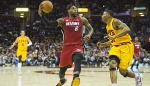 Beim Spiel zwischen Miami und Cleveland wird der King wieder das Cavs-Trikot tragen