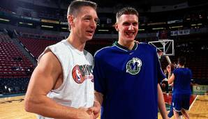 Treffen der Generationen: Schrempf und Nowitzki