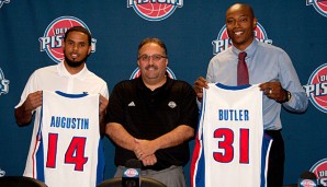 Stan van Gundy (M.) soll die Pistons wieder zurück an die Spitze führen