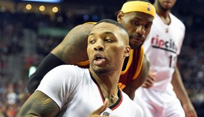 Damian Lillard (l.) und LeBron James sind die Spieler der Woche in der NBA