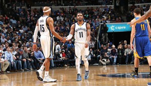 Mike Conley, Vince Carter und die Grizzlies konnten die Warriors stoppen